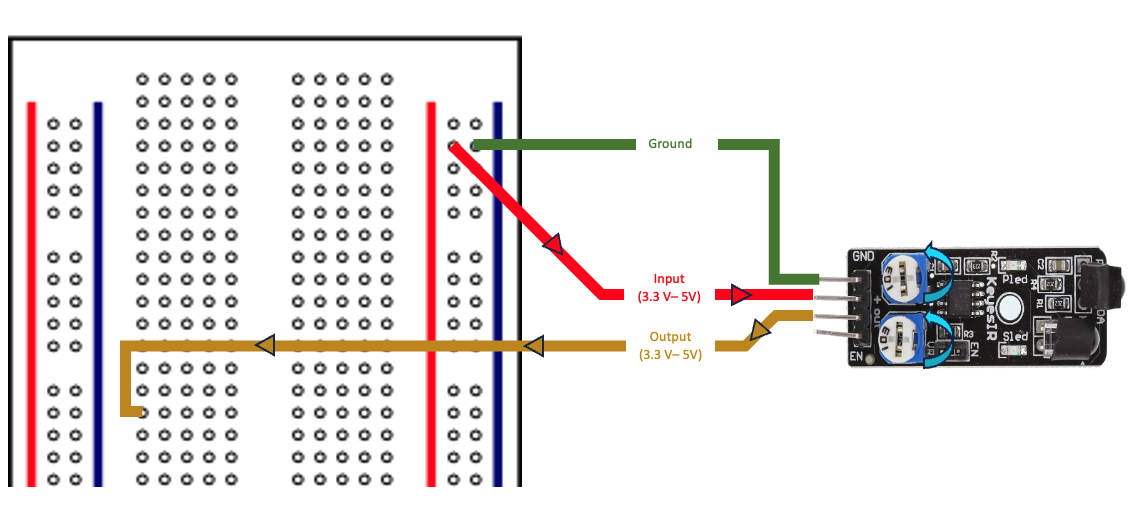 Wire Configuration from Sensor to Breadboard